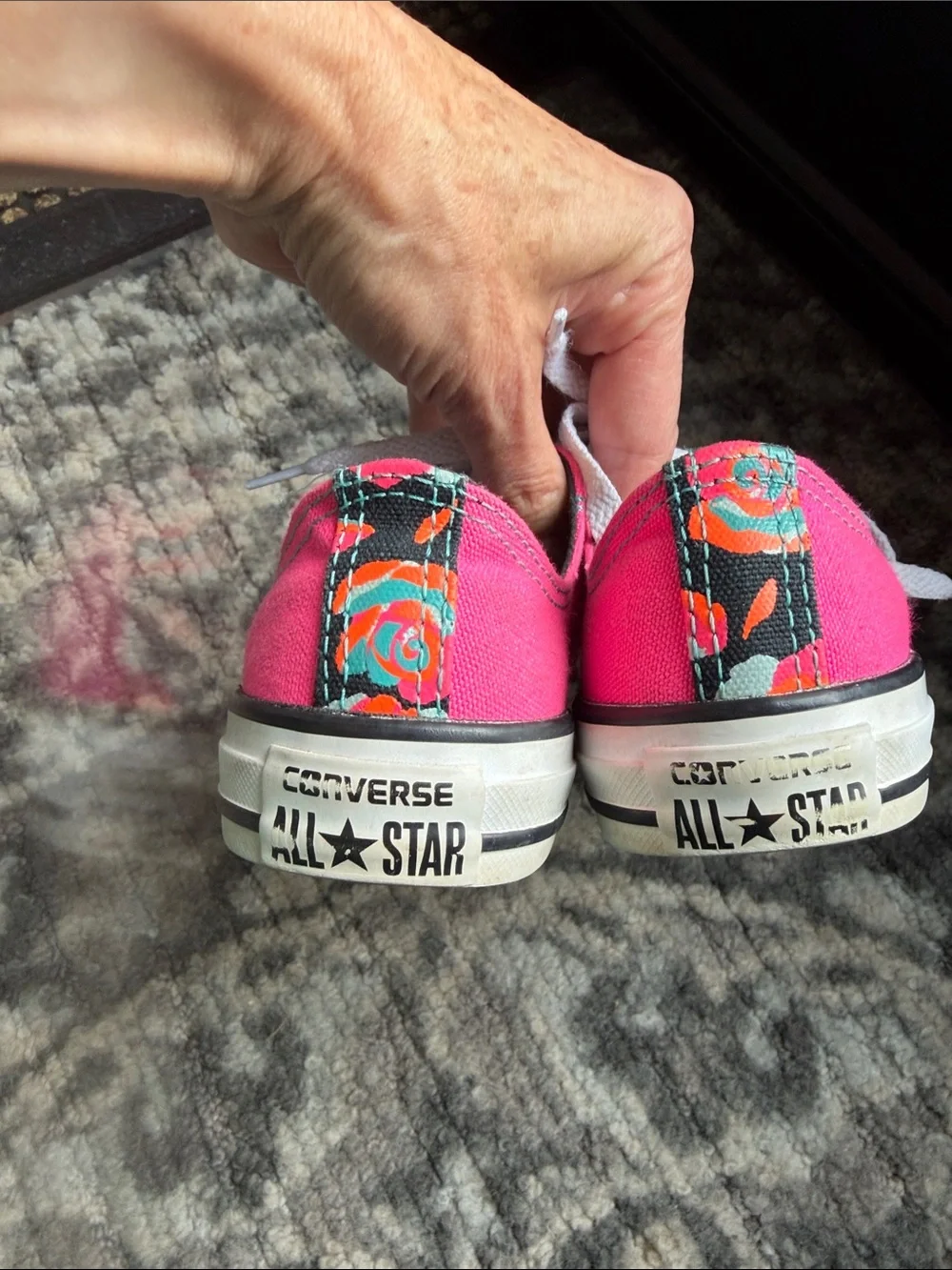 Converse Kids Hot Pink Low-Top Canvas Sneakers